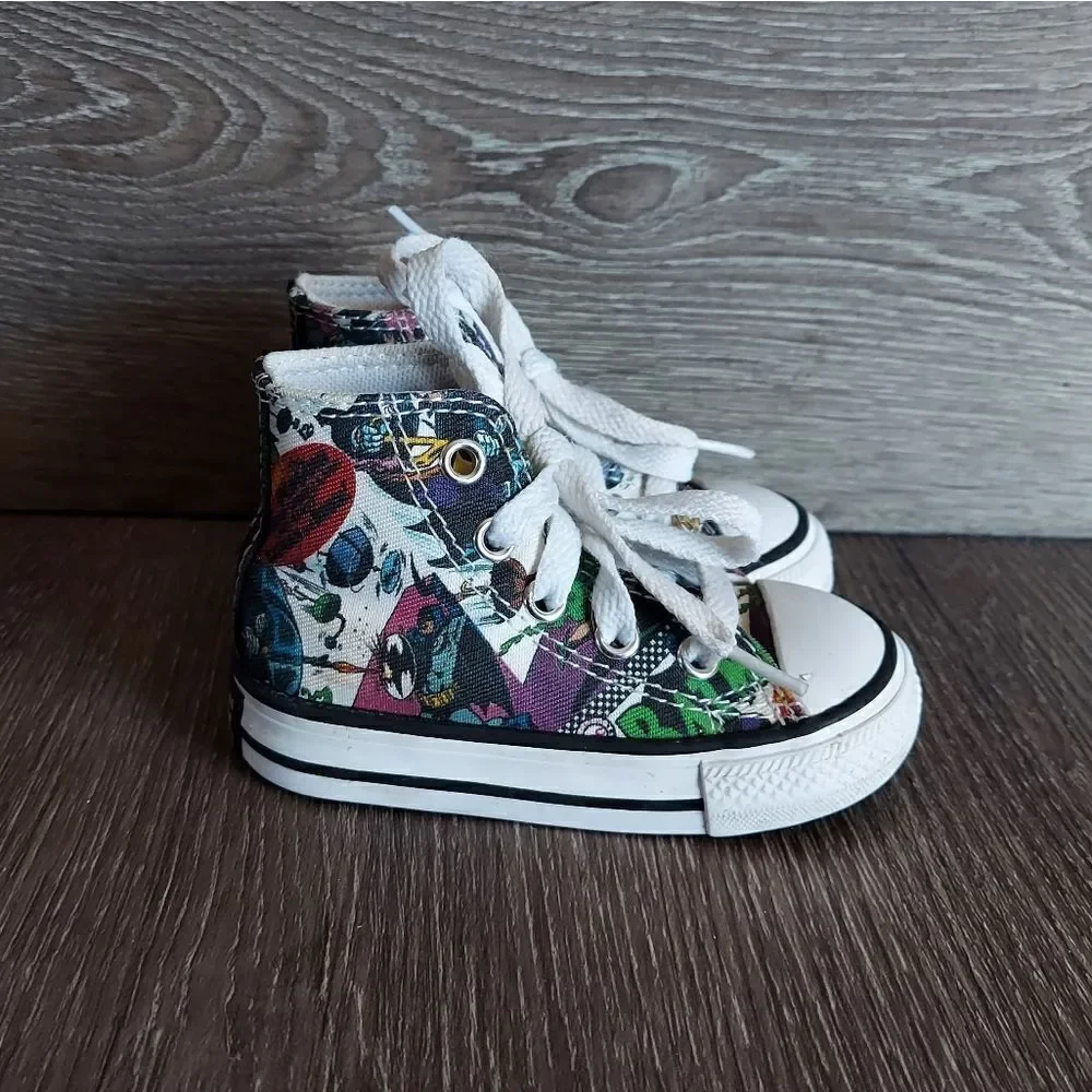 Converse Infant Toddler DC Batman High Top Sneaker Size 4